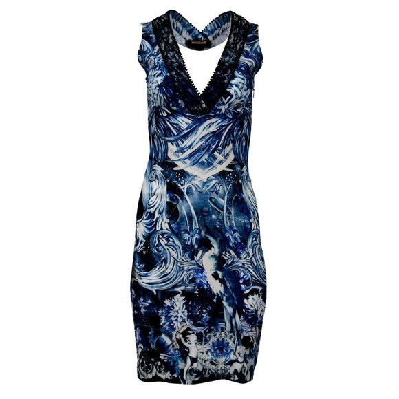 V Neck Lace Pattern Mini Dress - Picture 1 of 5